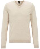 Boss Men's Extra-fine Virgin Wool V-neck Sweater