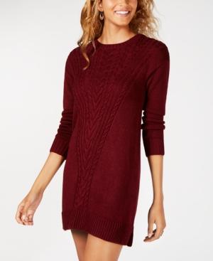 American Rag Juniors' Cable-knit Sweater Dress, Created For Macy's
