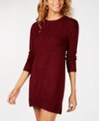 American Rag Juniors' Cable-knit Sweater Dress, Created For Macy's