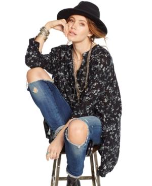 Denim & Supply Ralph Lauren Floral-print Gauze Tunic