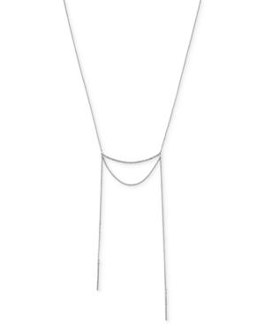 Bcbgeneration Silver-tone Pave Bar Bolero Necklace