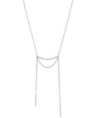 Bcbgeneration Silver-tone Pave Bar Bolero Necklace