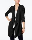 Inc International Concepts Draped Open-front Cardigan, Only At Macy's