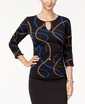 Thalia Sodi Embellished Keyhole Top, Created For Macy's