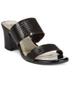 Anne Klein Naldo Slide Block Heel Sandals