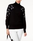 Alfani Embellished Turtleneck Sweater, Created For Macy's
