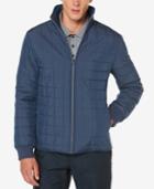 Perry Ellis Men's Reverse Quilted Puffer Jacket