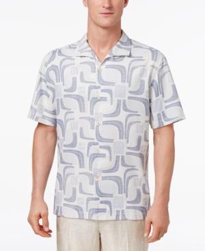 Tommy Bahama Men's 100% Silk Miles Of Tiles Shirt