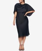 Fame And Partners Cape Overlay Petti Dress