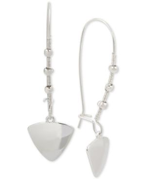 Kenneth Cole New York Silver-tone Triangle Drop Earrings