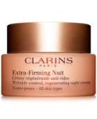 Clarins Extra-firming Nuit Wrinkle Control, Regenerating Night Rich Cream - All Skin Types, 1.6-oz.