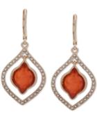 Lonna & Lilly Gold-tone Pave & Stone Orbital Drop Earrings