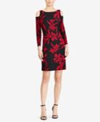 American Living Floral Cutout-shoulder Dress