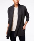 Karen Scott Cable-knit Pocket Cardigan, Only At Macy's