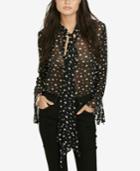 Denim & Supply Ralph Lauren Star-print Necktie Blouse