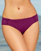 La Blanca Ruched Side-tab Bikini Bottoms Women's Swimsuit