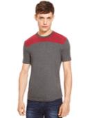 Kenneth Cole New York Colorblocked Crew-neck T-shirt