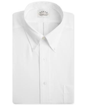 Eagle Big And Tall Dress Shirt, No Iron Solid Pinpoint Long-sleeved Shirt