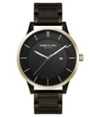 Kenneth Cole New York Men's Black Textured Bracelet Watch 44mm