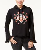 Disney Princess Juniors' Snow White Ruffle-trim Printed Hoodie, Created For Macy's