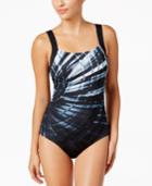 Reebok Laser Focus Printed Active One-piece Swimsuit Women's Swimsuit