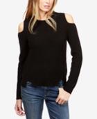 Lucky Brand Crew-neck Cold-shoulder Sweater
