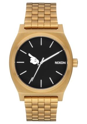 Nixon Men's Time Teller Mickey Gold-tone Stainless Steel Bracelet Watch 37mm