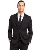 Kenneth Cole Reaction Black Two-button Suit Jacket