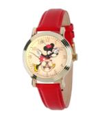 Disney Minnie Mouse Women's Gold Vintage Alloy Watch