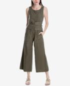 Max Studio London Sleeveless Belted Jumpsuit, Created For Macy's