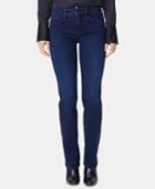 Nydj Marilyn Ball Contrast-seam Straight Jeans