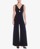 Catherine Maladrino Twisted Cutout Jumpsuit