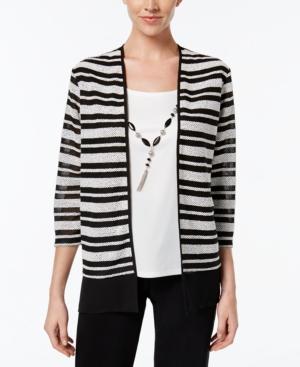 Alfred Dunner Wrap It Up Striped Layered-look Top