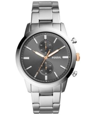 Fossil Men's Townsman Chronograph Stainless Steel Bracelet Watch 44mm