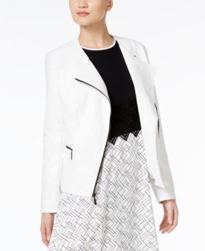Alfani Prima Faux-leather Moto Jacket, Only At Macy's