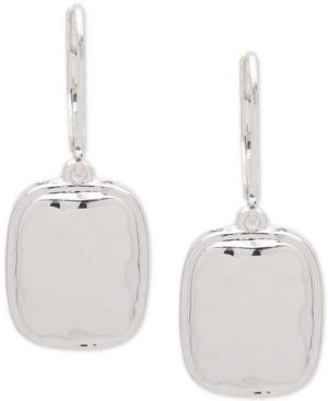 Nine West Sculptural Square Drop Earrings