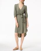Bar Iii Belted Wrap Dress, Created For Macy's