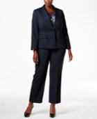 Le Suit Plus Size Three-piece One-button Pantsuit