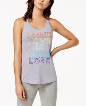 Hybrid Juniors' Love Is Love Graphic-print Tank Top