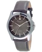 Kenneth Cole New York Men's Diamond Accent Gray Leather Strap Watch 44mm 10027419