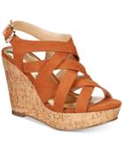 Thalia Sodi Maddora Platform Wide-width Wedge Sandals, Created For Macy's Women's Shoes