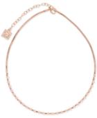 Anne Klein Rose Gold-tone & Blush Imitation Pearl Beaded Choker Necklace