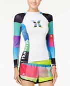 Hurley Juniors' Colorblocked Active Rash Guard