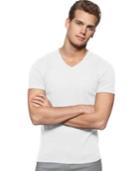 Calvin Klein Core Slim Fit V-neck Slub Tee