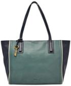 Fossil Emma Colorblock Leather Tote