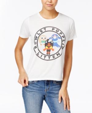 Mighty Fine Juniors' Pokemon Starters Graphic T-shirt