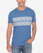 Lucky Brand Men's Short Sleeve Jacquard Stripe T-shirt