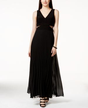 Xscape Illusion Sleeveless Evening Gown