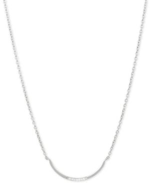 Kenneth Cole New York Curved Pave Bar Collar Necklace