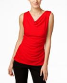 Calvin Klein Fit Solutions Draped Ruched Top